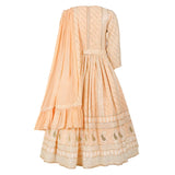 Rang Peach Exquisite Traditional Attire Embroidered Ethnic Dress
