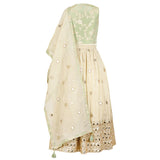 Rang Yellow Dazzling Festive Mirror Lehnga Set