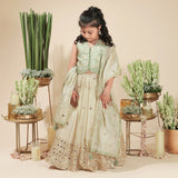 Rang Yellow Dazzling Festive Mirror Lehnga Set