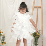 Stella Rossa Off White Multitiered Dress
