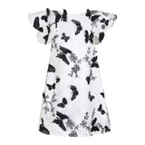 Stella Rossa Black & White Butterfly Dress