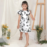 Stella Rossa Black & White Butterfly Dress