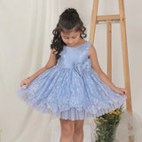 Stella Rossa Blue Bow Lace Dress