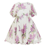 Stella Rossa Off White Wisteria Printed Dress