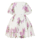 Stella Rossa Off White Wisteria Printed Dress