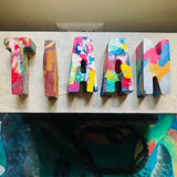 The Marbled Name Krayon Per Letter