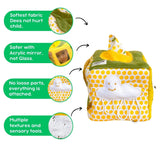 Activity Cube for Toddlers (Tropical)