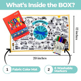 I Spy & I Colour Transport- Fabric Coloring Mat