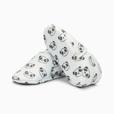 Panda Cotton Baby Shoe - White And Black