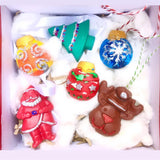 Jumbo Christmas Trees Ornament Crayon set of 6