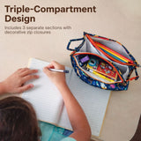 3-Zip Toiletries Organizer - Outer Space