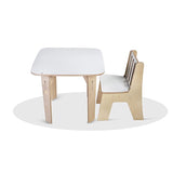 Swen Wooden Straight Table Amber