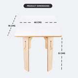 Swen Wooden Straight Table Amber