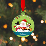 Personalised Ornament - Snowman & Penguins