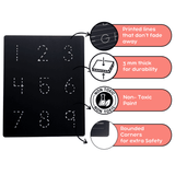 Berrybee Reusable Double Sided Tracing Chalkboard Handwriting Practice Board, Gift for Toddlers (Maths)