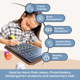 Berrybee 8-in-1 Montessori-Inspired Pre-Writing Board, Educational & Durable (Maths)