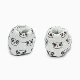 Panda Cotton Baby Shoe - White And Black