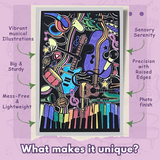 Velvet Colouring Posters - Melodies Of Music