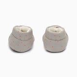 Stars Cotton Baby Shoe - Grey