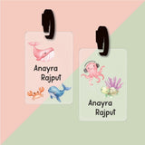 Bag Tag (Transparent) - Underwater creatures