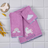 Kids Towels (Set of 3)- Pink