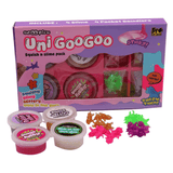 Uni GooGoo Slime Party (Pink) 4 Slimes + 20 Unicorn Dawdlers, Stretch, Squish & Decorate