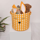 Rabbit Round basket-yellow