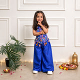 Girls Palazzo Set- Midnight Garden
