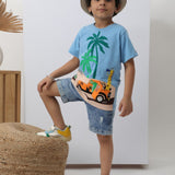 Blue Safari vacation T-shirt