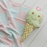 Masaya Shape Cushions- Minty the Ice Cone - Green