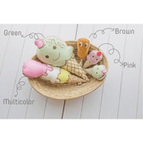 Masaya Shape Cushions- Choco the Ice Stick - Brown