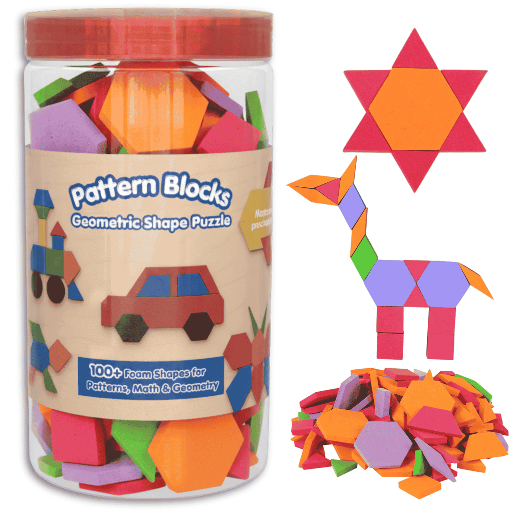 Different Shapes Using Blocks Pattern Blocks for Kids: Creativity, Learning, and Endless Fun - Shop ...