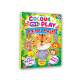 Colour Cut Play: Animal Masks- A Creative Sticker Activity Book for Kids Ages 4–8
