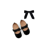 Midnight ballerina + Black glitter bow clip single