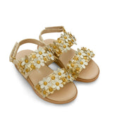 Gold Bloom Sandals