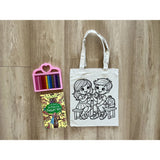 DIY Colouring Best Friends Tote Bag