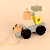 Wooden Pull Along Ship Toy Set