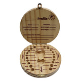Wooden Tooth Saver Box For Lost Teeth Collection