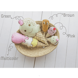 Masaya Shape Cushions- Bubbles the Ice Queen - Multi