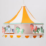 Yellow Carnival Horse Lamp