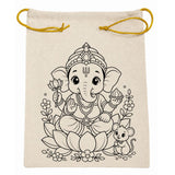DIY Colouring Lord Ganesha Potli Bag