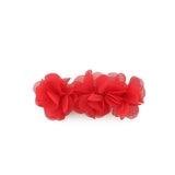 Red flower hair clip-Single