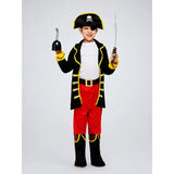 Black Coat one eye Pirate , Kids Halloween Costume Fancy Dress Up