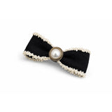Tweed Pearl Hairclip