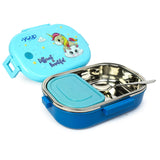 Youp Stainless Steel Blue Color Unicorn Theme Kids Lunch Box Break Time - 700 ml