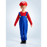 Junior Super Brothers, Plumber Kids Halloween Costume Fancy Dress Up