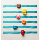 Animal Handmade Crayon Rakhi Set of 5 - Reusable Raksha Bandhan Rakhi for Kids
