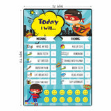 Daily Responsibility Chart - Superkid Edition