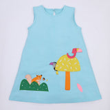 Aqua Abstract design dress