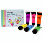 Little Fingers Flouro Rainbow Finger Paint Tubes (Set Of 6)